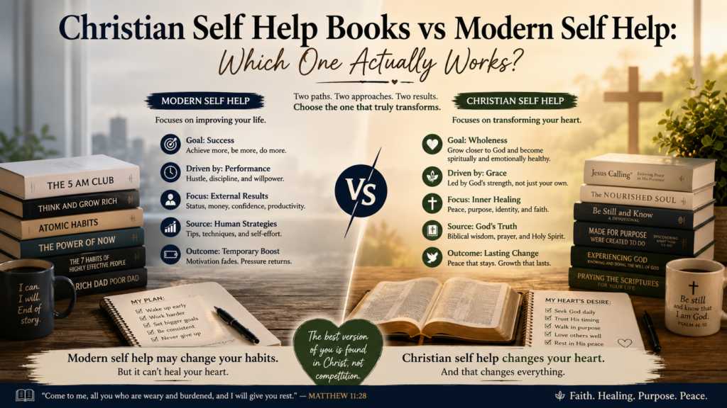 Christian Self Help Books vs Modern Self Help Which One Actually Works